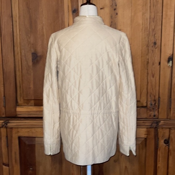 LEggiADRO Gold Luxe Quilted & Leather trim Jacket Sz. 10 (MD) - Picture 5 of 17